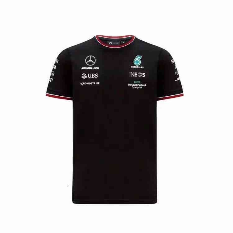 

Polo Shirts Racing Breathable Leisure Mercedes Benz Locomotive F1 Men's and Women's 3d Digital Printed Short Sleeve T-shirt