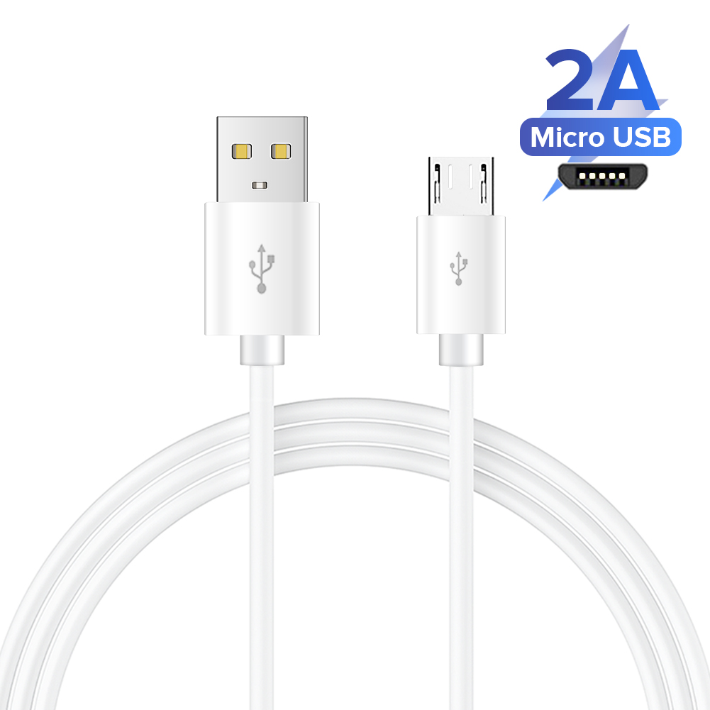 

1M 2M Micro USB Cable Fast Charging Data Cord Charger Adapter For Samsung Xiaomi Huawei Android Phone Microusb Cables, Black