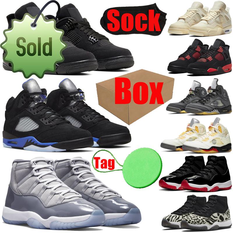 

With Box Racer Blue 4s 5s 11s Basketball Shoes For Mens Womens Cool Grey 4 5 11 Cactus Jack Black Cat Sail Red Thunder Fire Red Men Women s, #35 racer blue 40-47