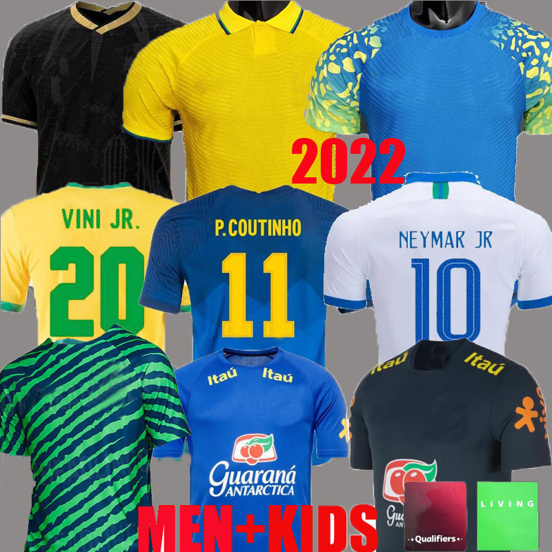 

2021 2022 Camiseta de futbol PAQUETA COUTINHO bRAZILS soccer jersey world football shirt cup FIRMINO brasil 22 23 maillots MARQUINHOS VINI JR ANTONY SILVA DANI ALVES, Training blue
