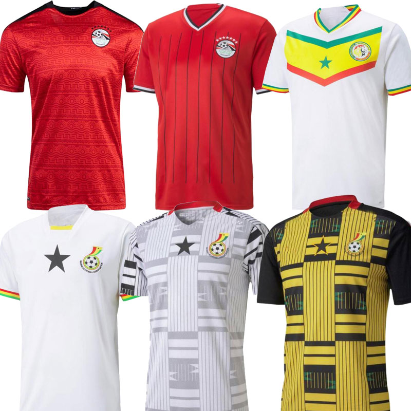 

2022 2023 Egypt soccer jerseys Ghana Mohamed South fans player version Africa national football team Tunisia SCHLUPP KUDUS J.AYEW AIDOO JR. Ayew Afena jersey, Adult shirt