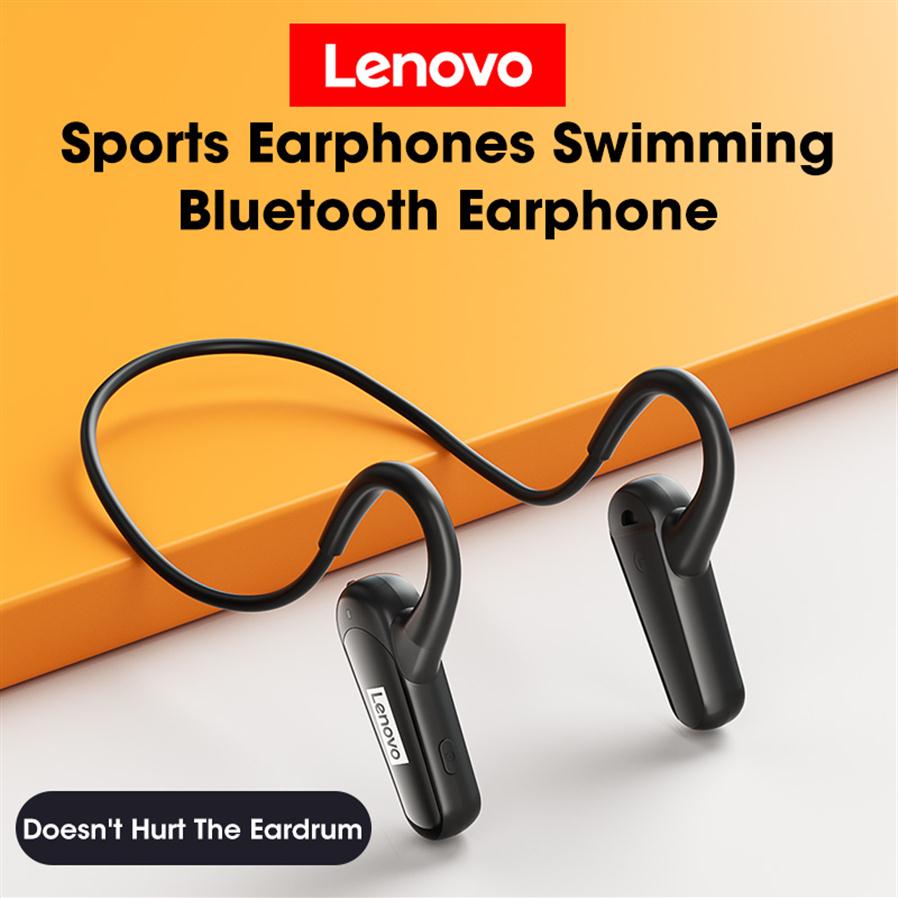 

Lenovo Sports Headset Wireless Bluetooth Headphones For Running Driving Cycling Swimming TWS Earphones HiFi Stereo Waterproof Mic197S, Black