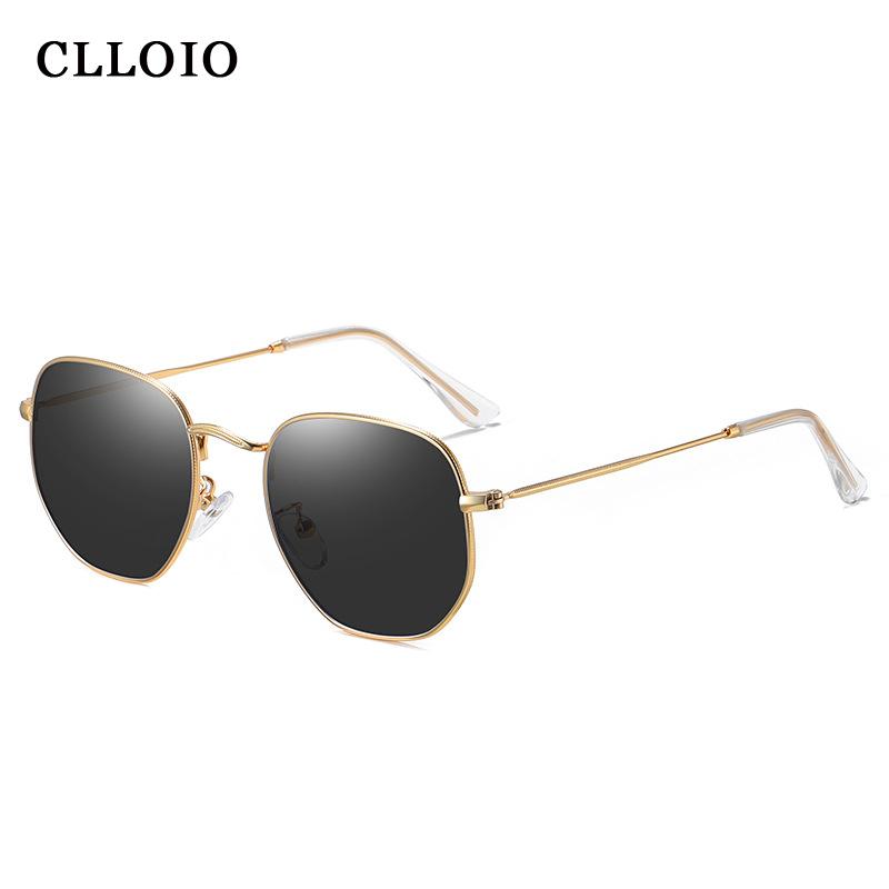 

Sunglasses Vintage Hexagon Men Square Metal Frame Sun Glasses Classic Retro Pilot Mirror Woman Luxury EyewearSunglasses