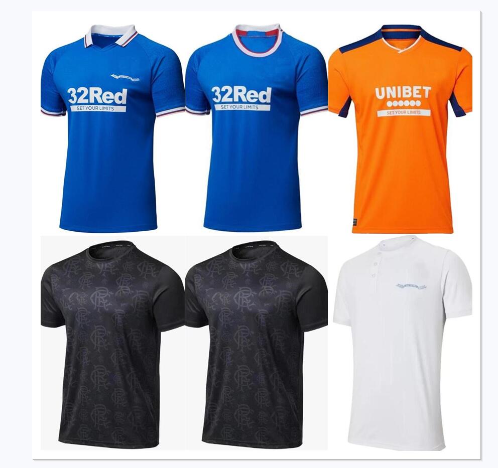 

2022 2023 Glasgow Rangers 150th Anniversary Soccer Jerseys 22 23 home RAINING CHAMPIONS 55 DEFOE HAGI BARKER TAVERNIER third training Football Shirts Men kids kits, White