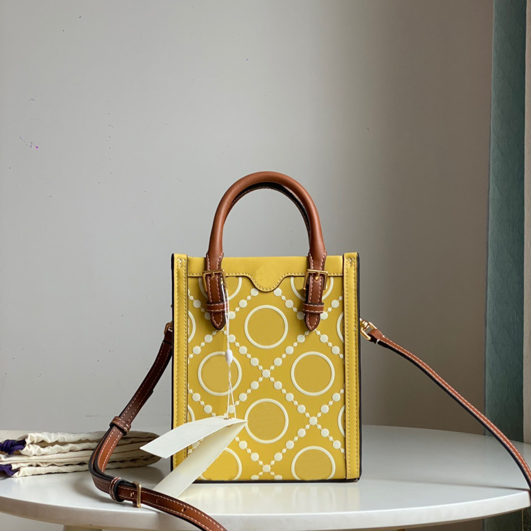

2022 Tote Bag Mini Embossed grained Leather Monograms Blossoms Jacquard Strap Shoulder Bag Women Handbag Luxurys CrossBody Purse Wallet, ###