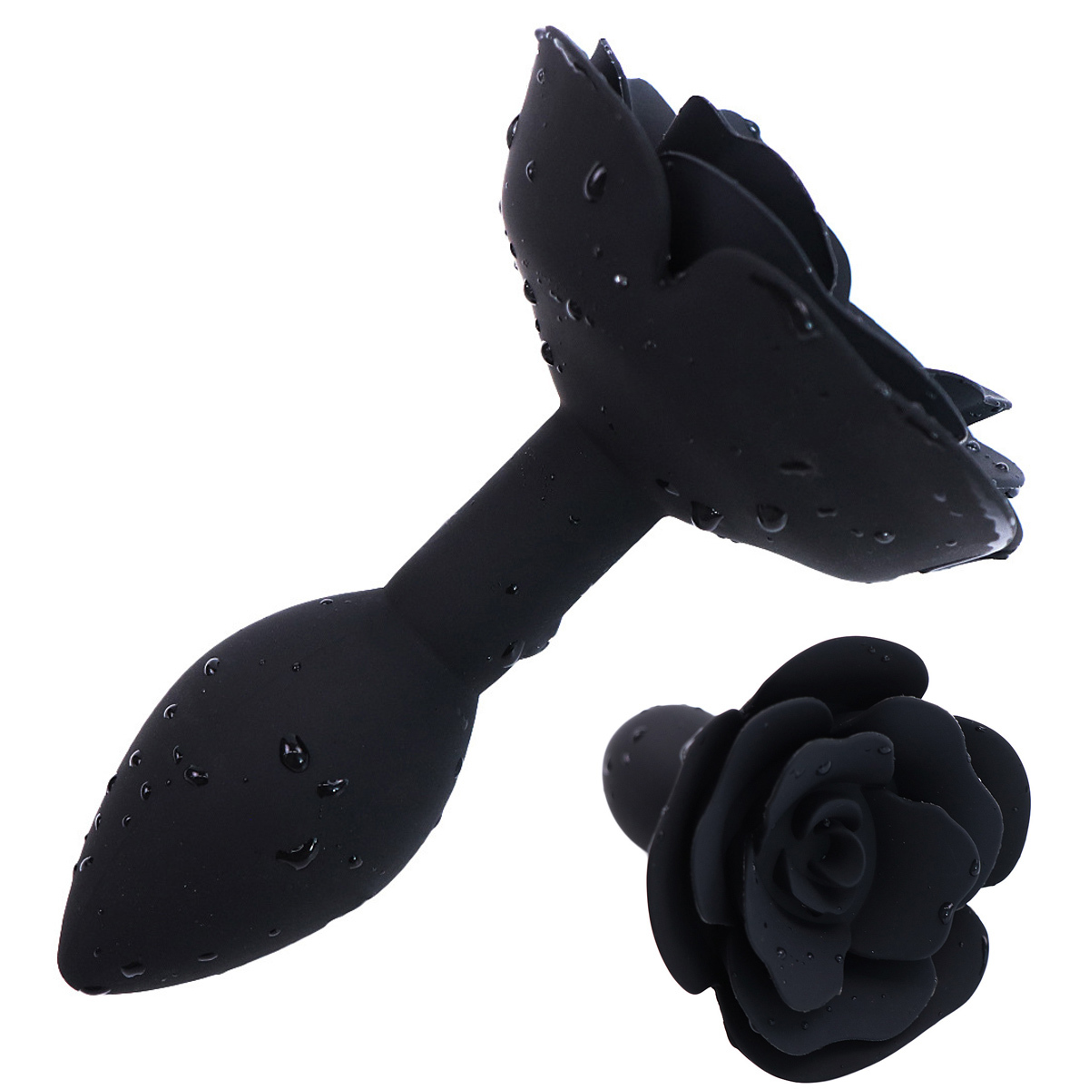Forme de fleur de rose forme en silicone anal anal jouet sexy lisse anus anus masturbator dilator expander adulte esclave roletlay