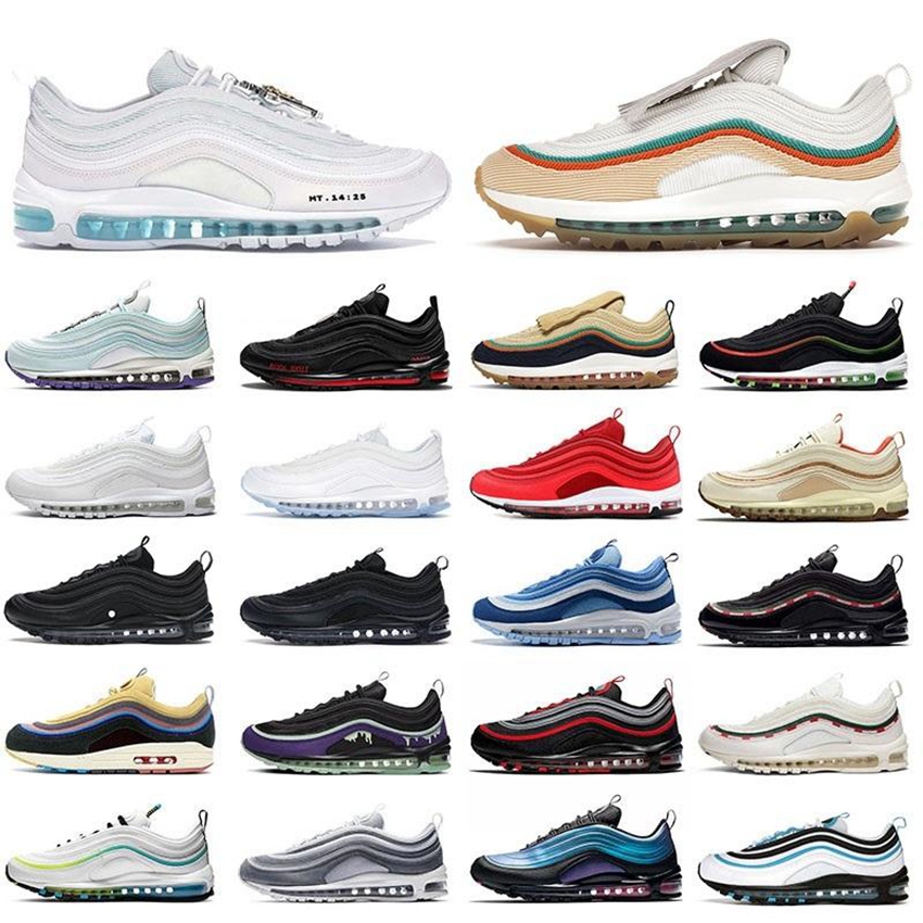 

97 Mens Womens Running Shoes Mschf Lil Nas x Satan Luke inri jesus White Ice Black Bullet Glitter Sean Men Women Sports Sneakers Trainers 7-11, 18