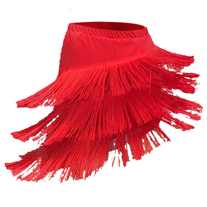

Stage Wear Latin Dance Skirt Sexy Women Chacha Samba Tango Layers Tassels Fringes Dresses Competition Performamnce Salsa Lady CostumeStage, Black top