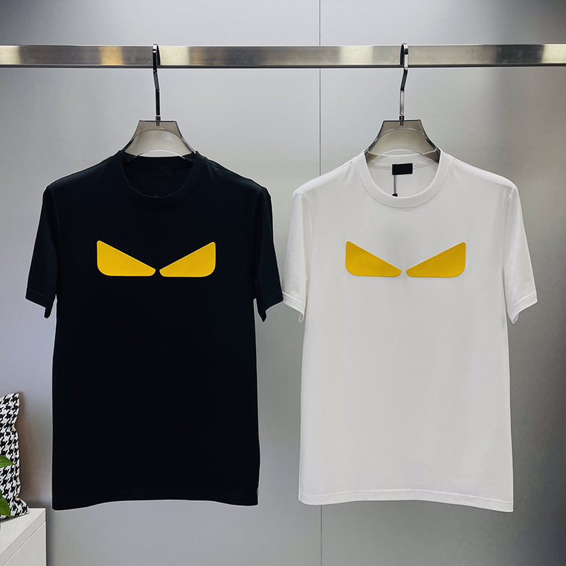 

Summer Mens T Shirt Men Women Shirts Designer Yellow eyes Tees Short tshirt 100% Cotton Sleeve High Quality Breathable Clothing, Color 2