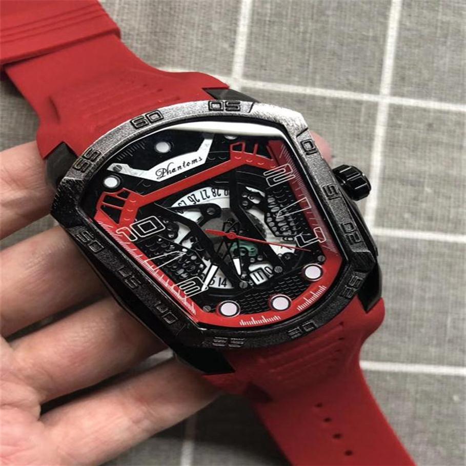 

New 2021 High Quality 3A phantoms Warrior Men's Watches Fashion brand Luxury Watch Casual Rubber Strap Men Sports Wristwatche286m
