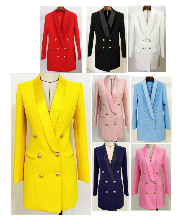 

Womens Suits And Blazers High Quality Women Suit 8 Colors For Options Long Length Design Blazer With Buttons Up Big Sizes s-2xl 7, Silical gel