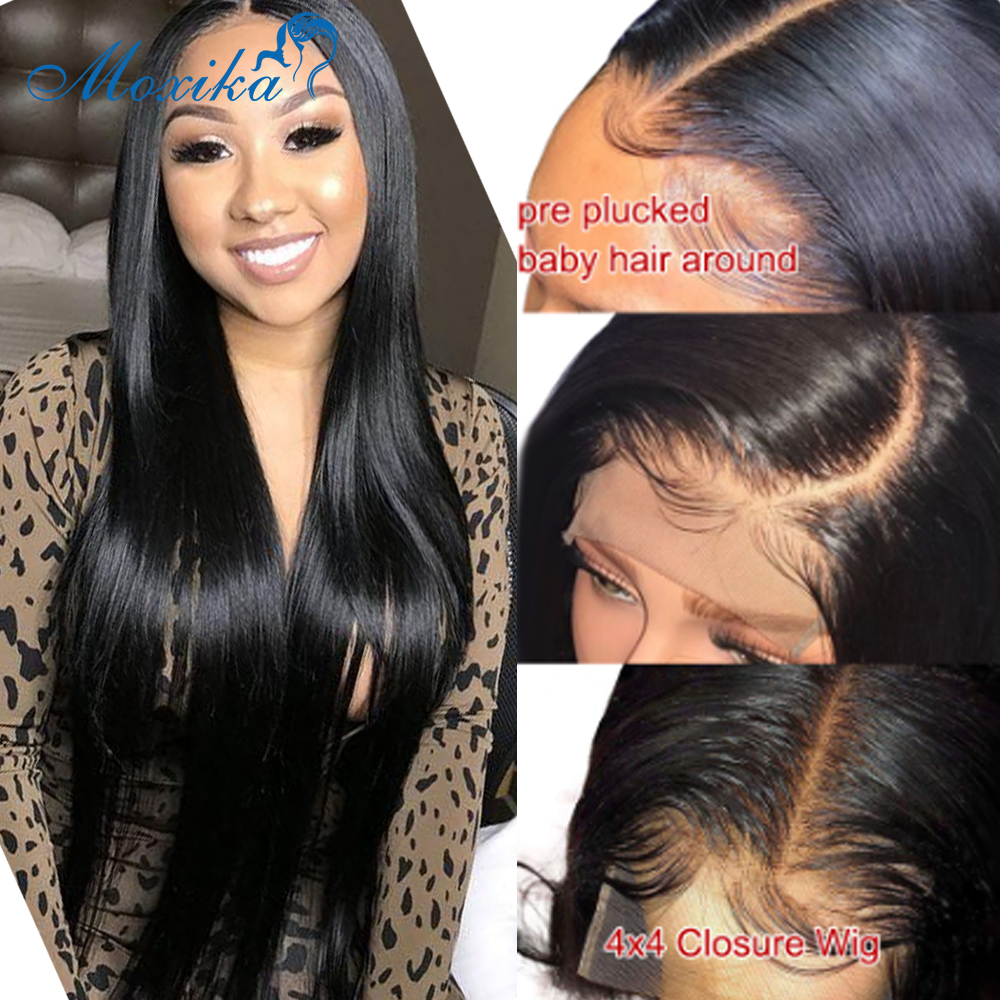 

LX Brand Lace Wigs For Women Human Hair Wigs Closure Wig Remy 180% 4x4 Brazilian Hair Wigs Straight Human Hair 30 Inch Wig 5x5 13x6fact, Natural color