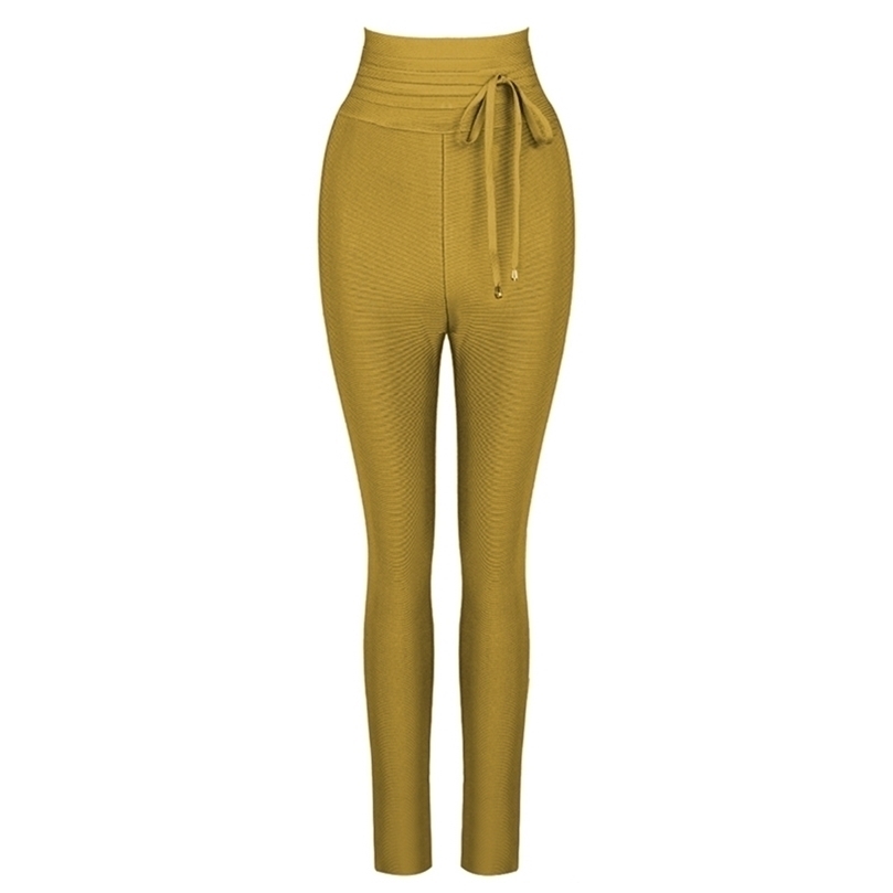 

Pencil Pants Fashion Trousers For Women Sexy Bandage Legging Pant Club Party Trousers Women Ladies Pants 201228, Red