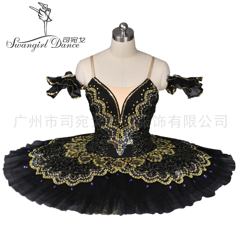 

Black Gold Professional Tutu Paquita Peformance Ballerina Pancake Tutu For Adults Classic Platter Costume BT8941A, Red