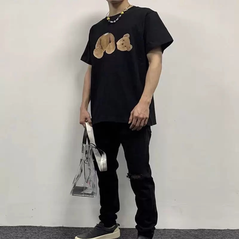 2022 T-shirt Shirts Shirts Designer Tshirts imprimé Mode Mens Modèles Bears Femmes Coton Short à manches courtes Shorts grossiste