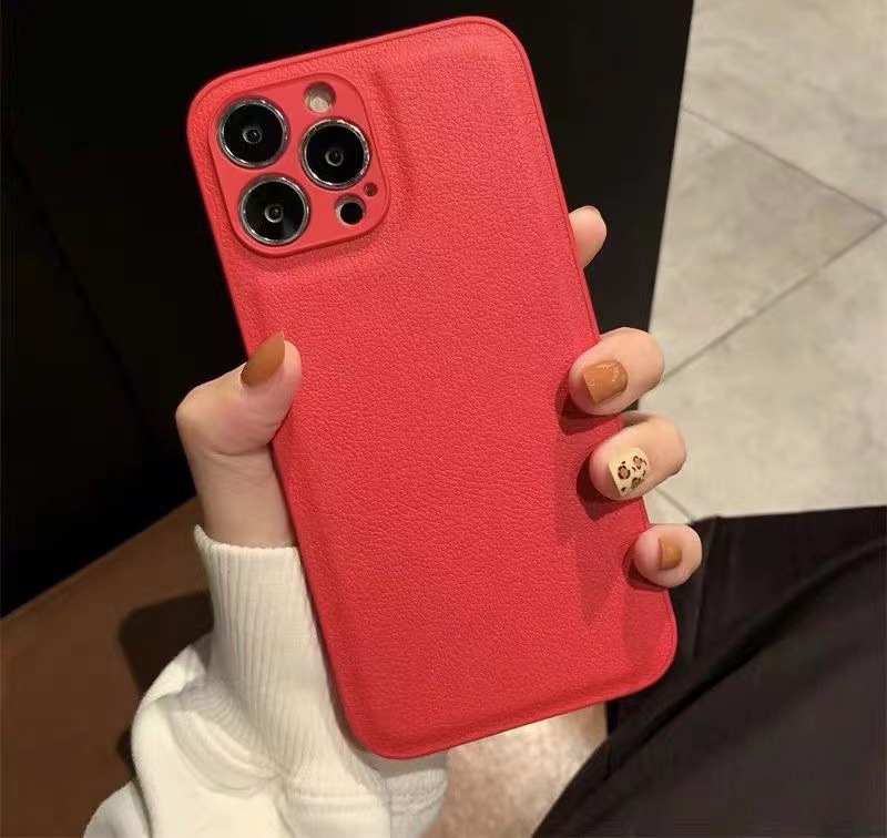 

Luxury leather for iPhone 12promax cases iPhne 13 autumn winter new for ipne 13promax 7 8, Khaki (leather) solid
