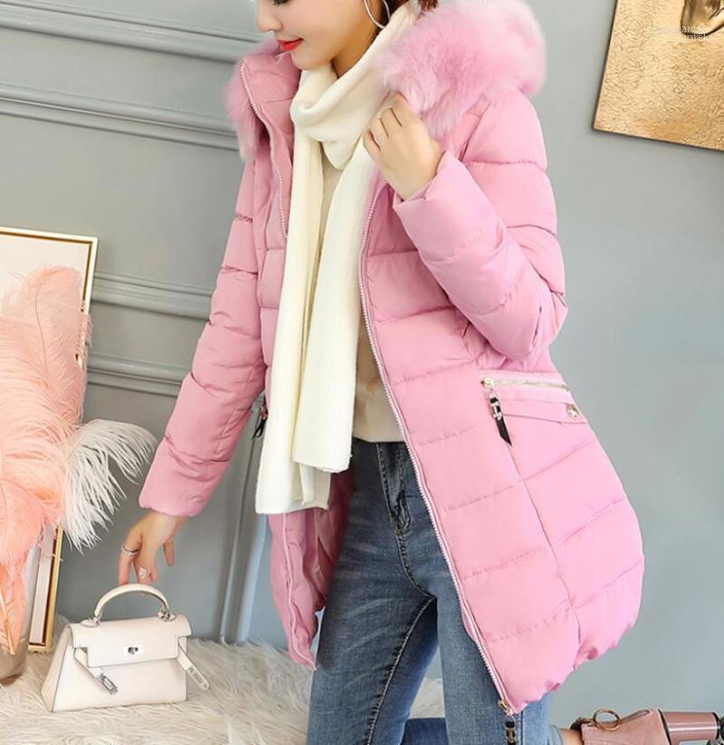 

Winter Women's Cotton Suit Korean Version Of The Self-cultivation Thick Jacket Fashion Hooded Hair Luci22, As photo 2