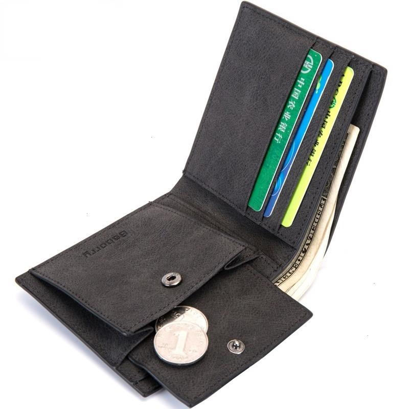 

Fashion Rfid Men Wallets Mens Wallet With Coin Bag Zipper Small Mini Purses Design Dollar Slim Money, Color2
