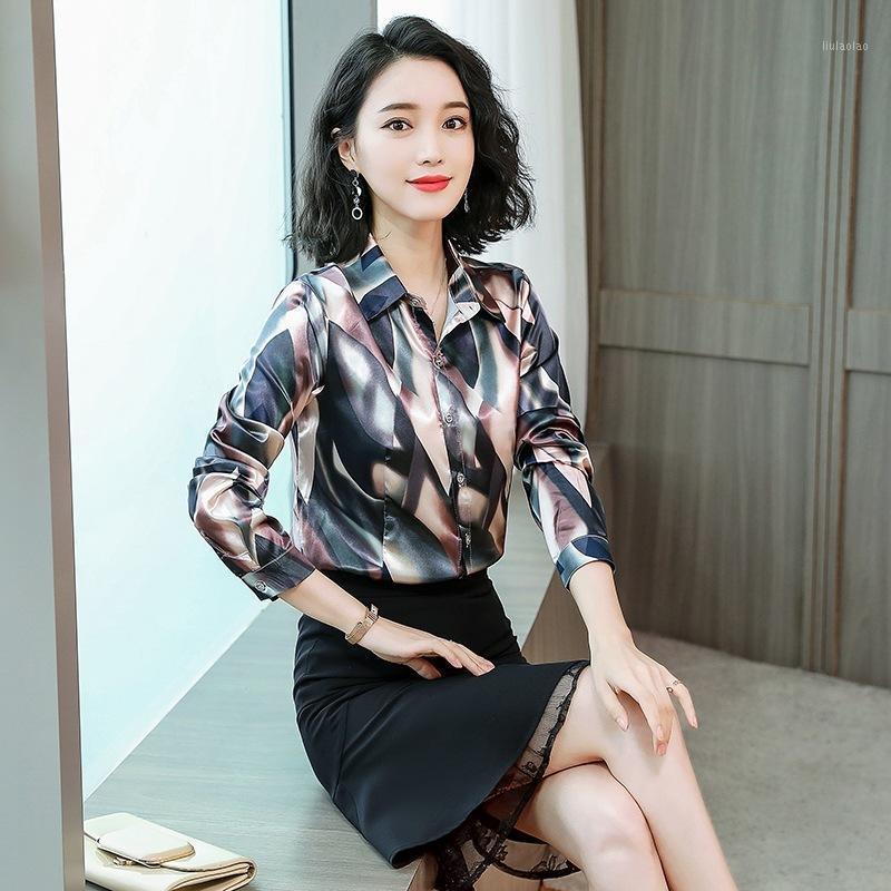 

Women's Shirt Summer Blouse Long Sleeve Shirts Womens Tops And Blouses Spring Blusas Mujer De Moda 2022 Arrival A01 &, Green