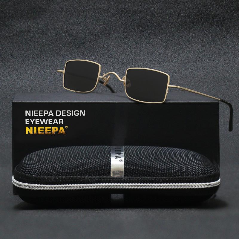 

Sunglasses Retro Small Square Metal Steampunk Women Men Fashion Glasses Vintage Female High Quality Alloy Frame Eyewear