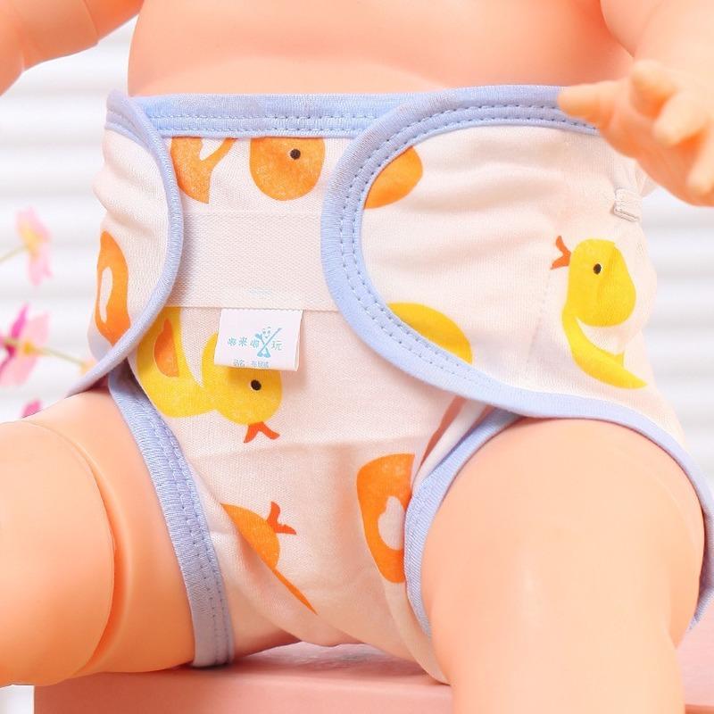 

Cloth Diapers 0-2years Cotton Cartoon Printed Wash Baby Four Seasons Learning Pants, Pink love