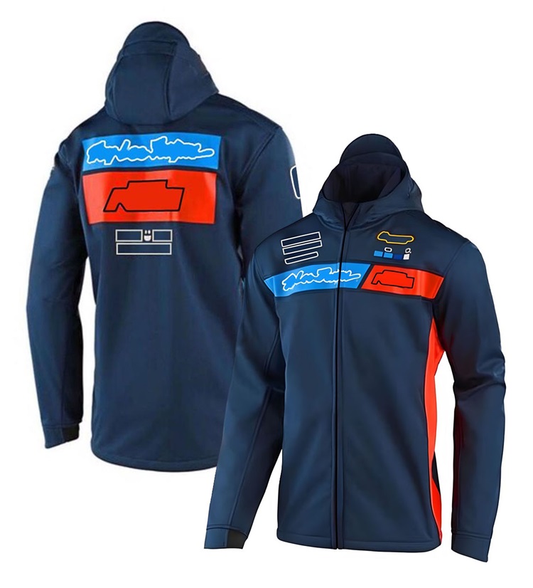 

Motocross Racing Jacket Men's Biker Zip Hoodie Thermal Sweatshirt