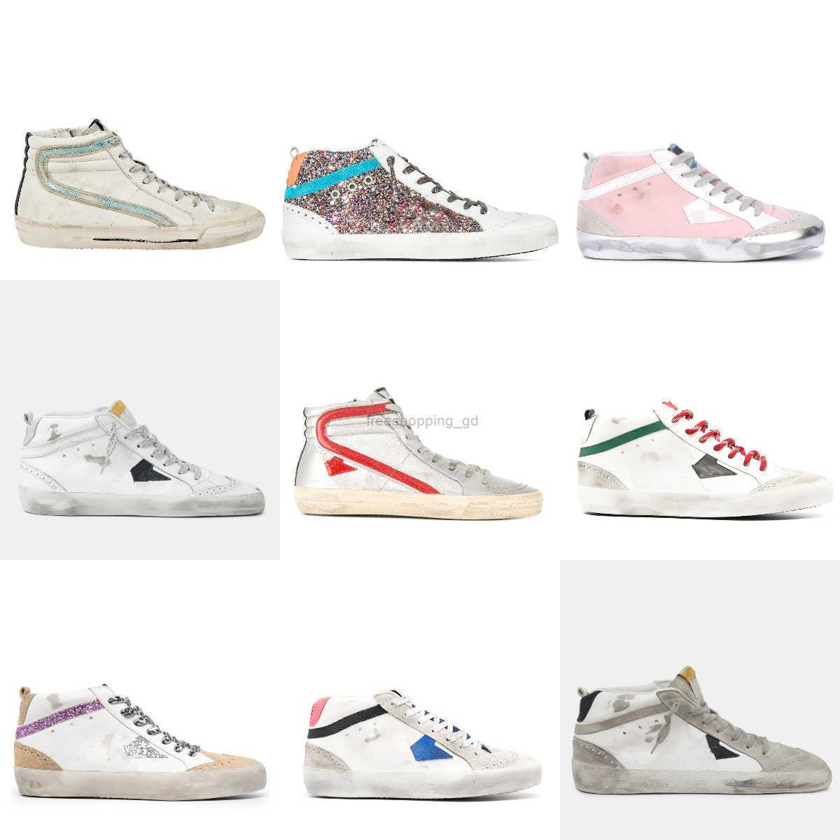 

Sandals New high-top sneakersCasual shoesDo-old Dirty Leather S, Star27 leopard star