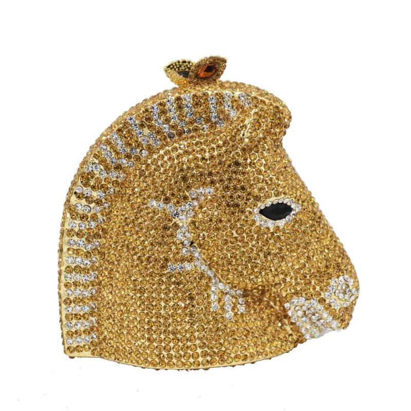 

Evening Bags Animal Zebra Luxury Crystal Dinner Bag Women Diamond Clutch Party Handbags Horse SC899Evening, Customized