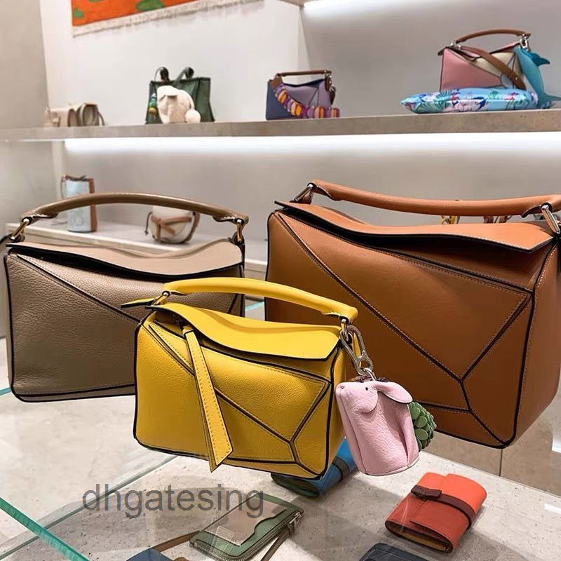 Sacs de créateurs sac à main 2022 LLOEW Puzzles Puzzle Geometry Women Mini Lingge Leather Single Single Messenger Pillow