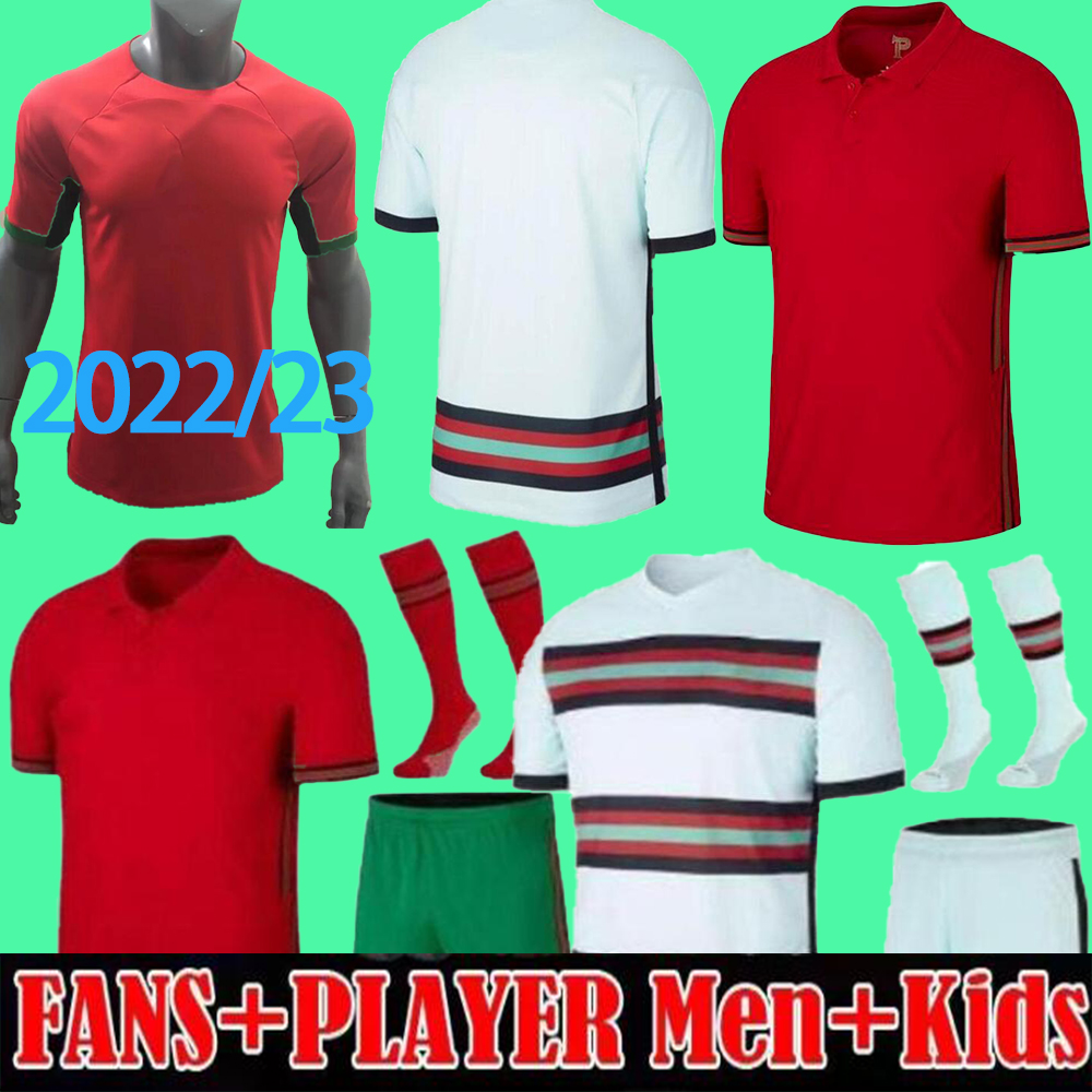 

22 23 Portuguesa JOAO FELIX soccer jerseys BERNARDO R. Leao RONALDO G.Guedes Bruno FERNANDES Portugieser 2022 2023 Portuguese football shirt, Away