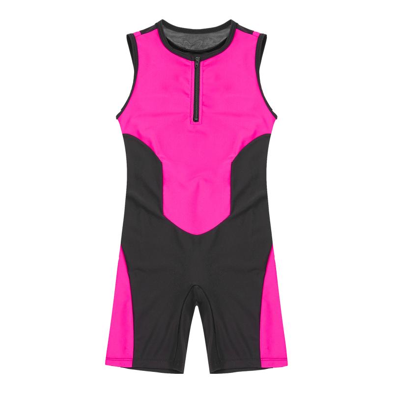 

Running Sets Boys Gym Workout Bodysuit Mesh Patchwork Breathable Sport Wrestling Jumpsuit Kids Sleeveless Zipper Stretchy Cycling Sportswear, Fluorescent green