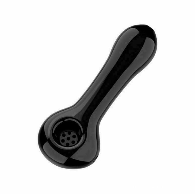 

Glass Spoon Pipes for smoking hand made pipe Colorful May vary 3.5" from Radiant black white transparent blue