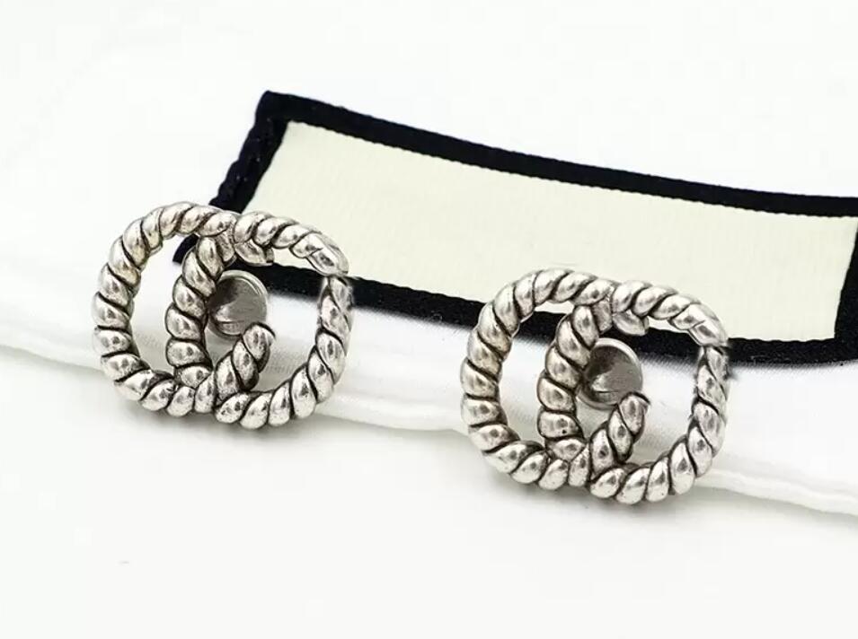 

2022 New Stud Earring Fashion Letter G 925 Silver Earrings aretes Ladies Party Wedding Couple Gift Jewelry Engagement
