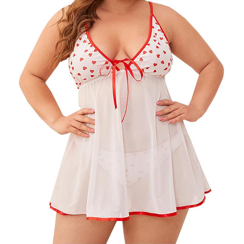 

Plus Size Dresses Oversized Sexy Transparent Erotic NightdressPlus, Purple