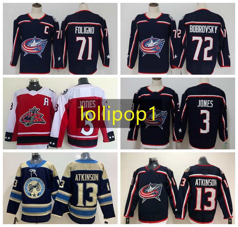 

Hockey Jerseys Columbus''Blue''Jackets 3 Seth Jones 71 Nick Foligno 72 Bobrovsky 29 Patrik Laine 9 Panarin 13 Atkinson men women youth 322, As