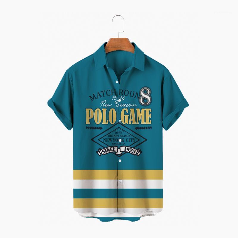 

Men' Casual Shirts Fashion Western Stitching Shirt Personality Short-sleeved Loose Button Brand Men Camisa Masculina 2022, Zl-1205