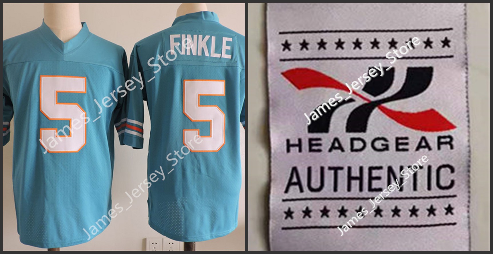 

Men's The Ace Ventura Movie #5 Ray Finkle Teal Green Football Jersey, 5 ray finkle football jersey