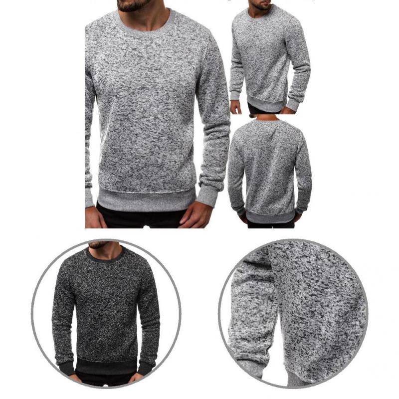 

Men's Sweaters Jumper Sweater Knitwear Men Autumn Winter Close-fitting Casual Simple Pure Color SweaterMen's, Black