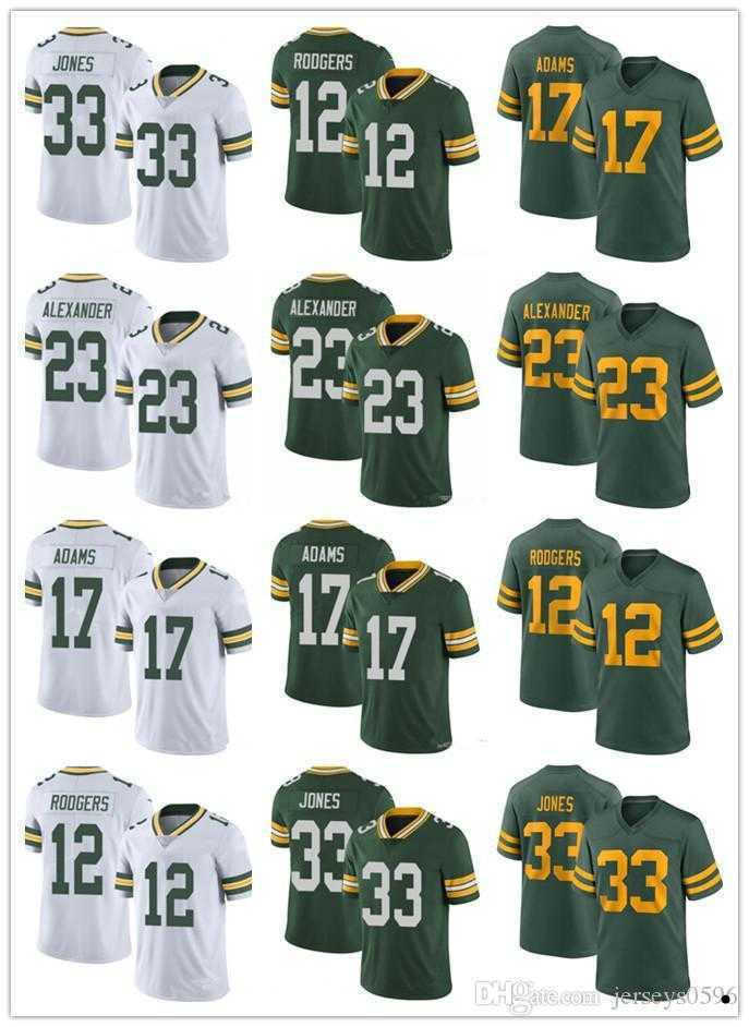 

Men youth Green Bay''Packers''Jersey 12 Aaron Rodgers 23 Jaire Alexander 17 Davante Adams 33 Aaron Jones Football Jerseys stitching, Color