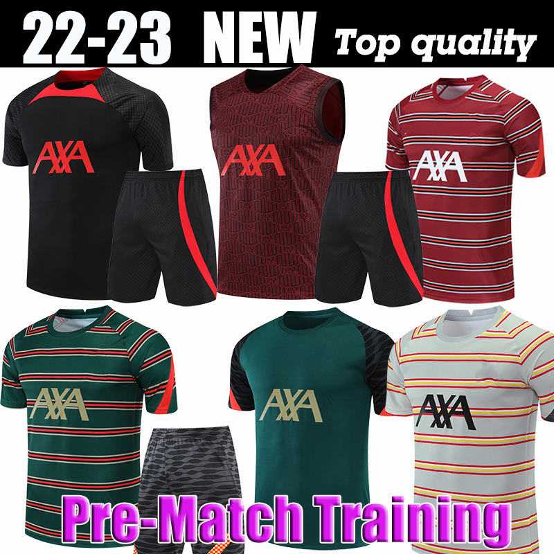 

Pre-Match Training 22 23 season home away RED soccer jerseys Carvalho 2022 2023 Mohamed Diogo Luis DIaz football shirts men Fabio Alexander Arnold DARWIN adult kit, 11