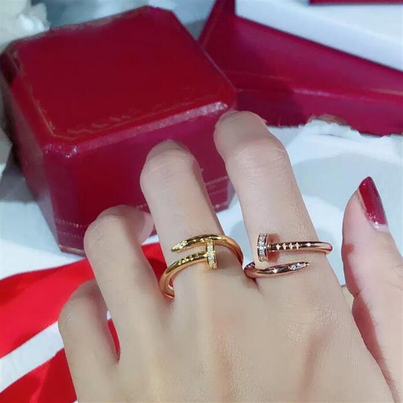 

love screw ring mens rings classic luxury designer jewelry women Titanium steel Alloy Gold-Plated Gold Silver Rose Never fade Not 273D