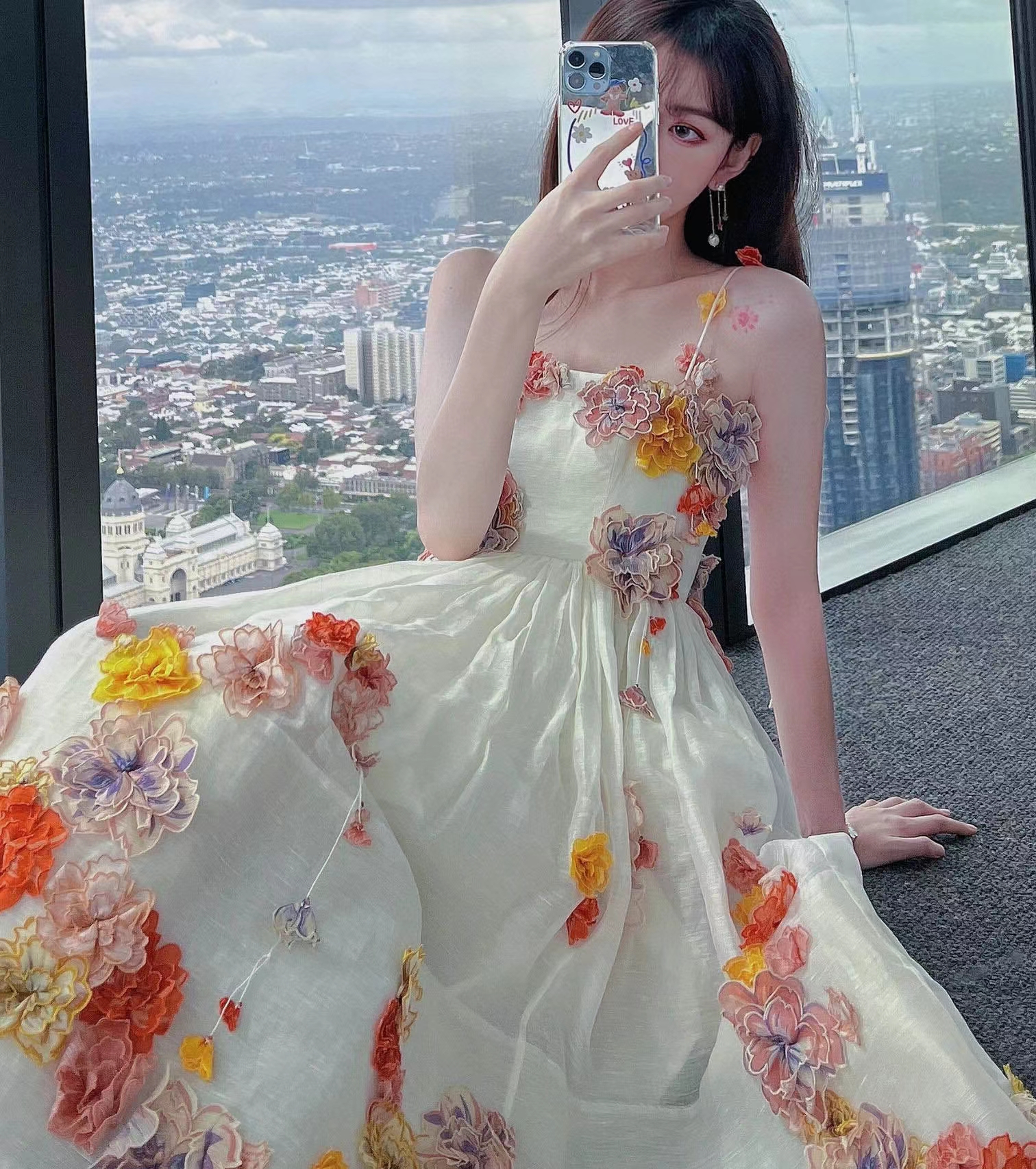 

ZIM print tube top halter top dress summer dresses for women 2022 new high-end clothing Valentine's Day birthday Mother's Day gift Australia famous clothing brand, Multi