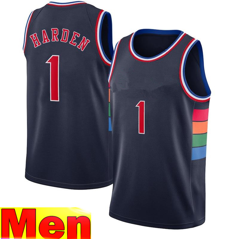 

1 Jame man  Harden Jersey 2022 joel 21 embiid Tyrese 0 Maxey Jerseys Allen 3 Iverson Basketball Jersey