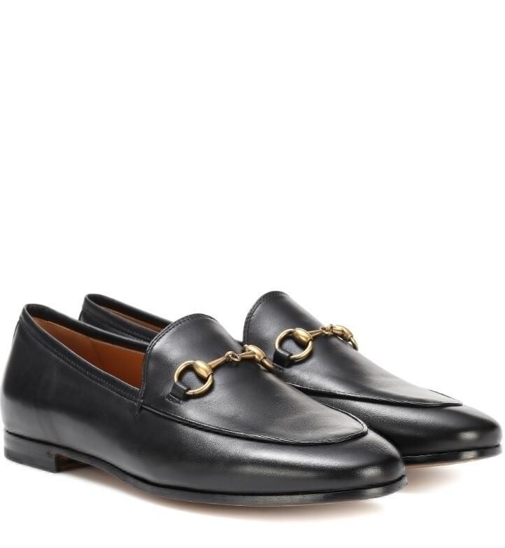 Printemps d'été de haute qualité Mandis décontractés pour hommes chaussures habitres en cuir doux en cuir plat horse de cheval.