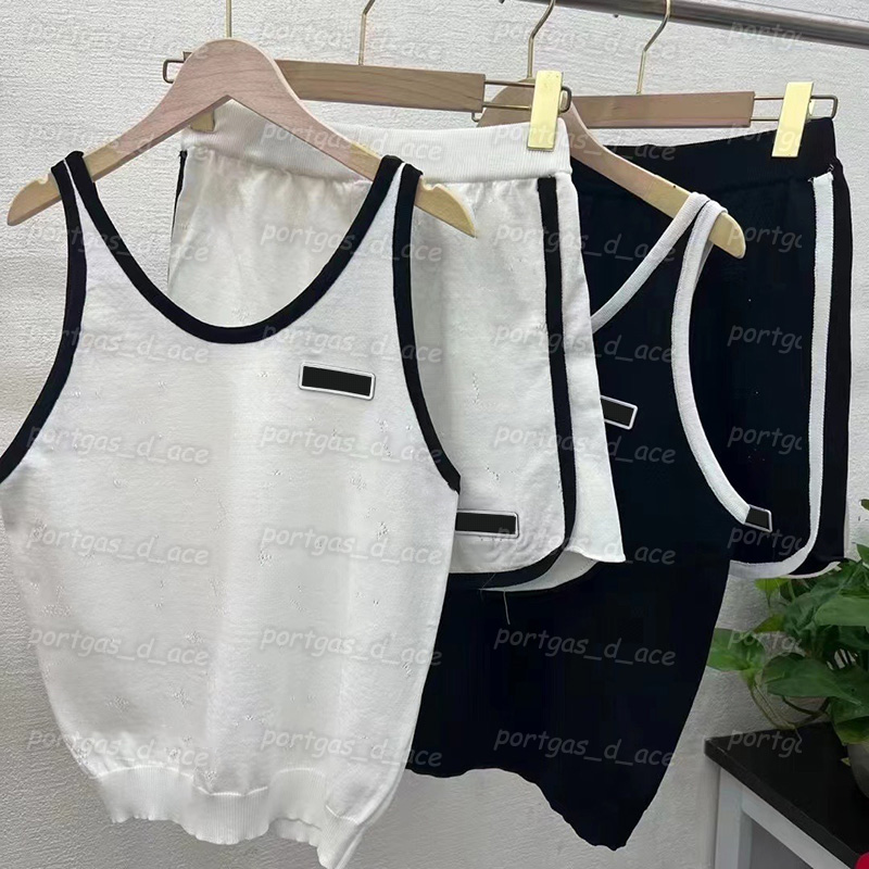 

Flowers Hollow Knit Tanks Sexy Womens Sleeveless Tops Shorts Girl White Black Tank Tops, Black with label