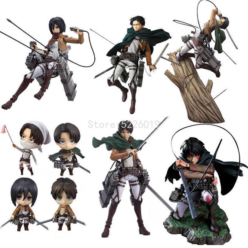 

Attack on Titan Anime Figure Artfx J Action Figure 213#Figure 417# 375# 207# Eren Yeager 390# Figurine Toys 210719318S, 417 no retail box