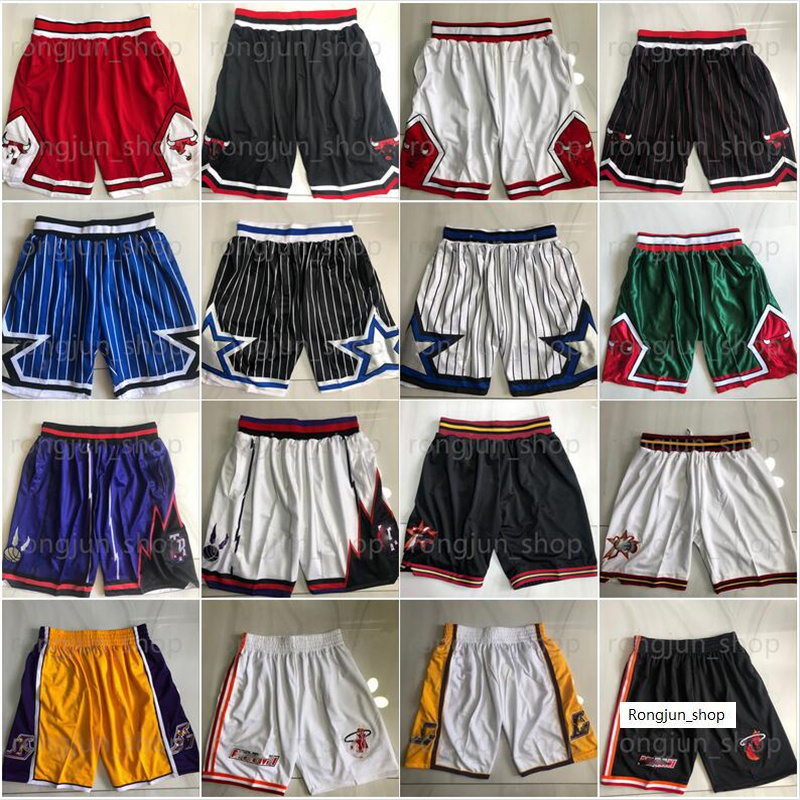 

Stitched Mitchell and Ness Basketball 2 Pocket Shorts Top Quality Retro With Pockets Baskeball Short Man S-XXL, Picture