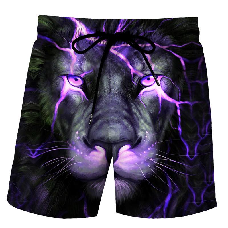 

Men's Shorts 2022 Selling Lion Pattern 3d Printing Summer Loose Breathable Beach Pants Fashion Casual Sports Men, 20