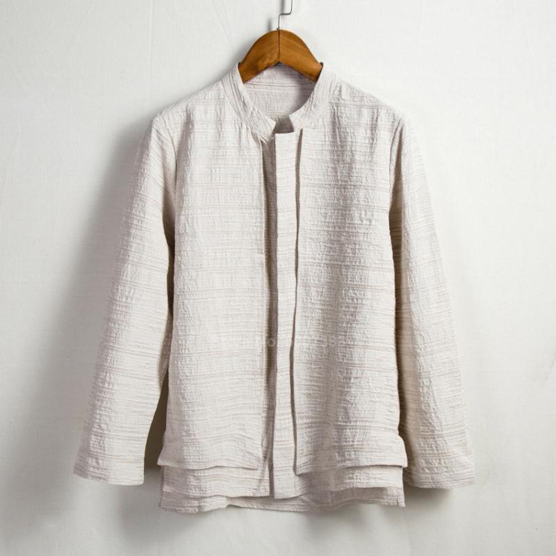 

Ethnic Clothing Men Chinese Year Tang Suit Cotton Linen Full Sleeve Casual Jacket Shirt Male Tai Chi Uniform SuitEthnic EthnicEthnic