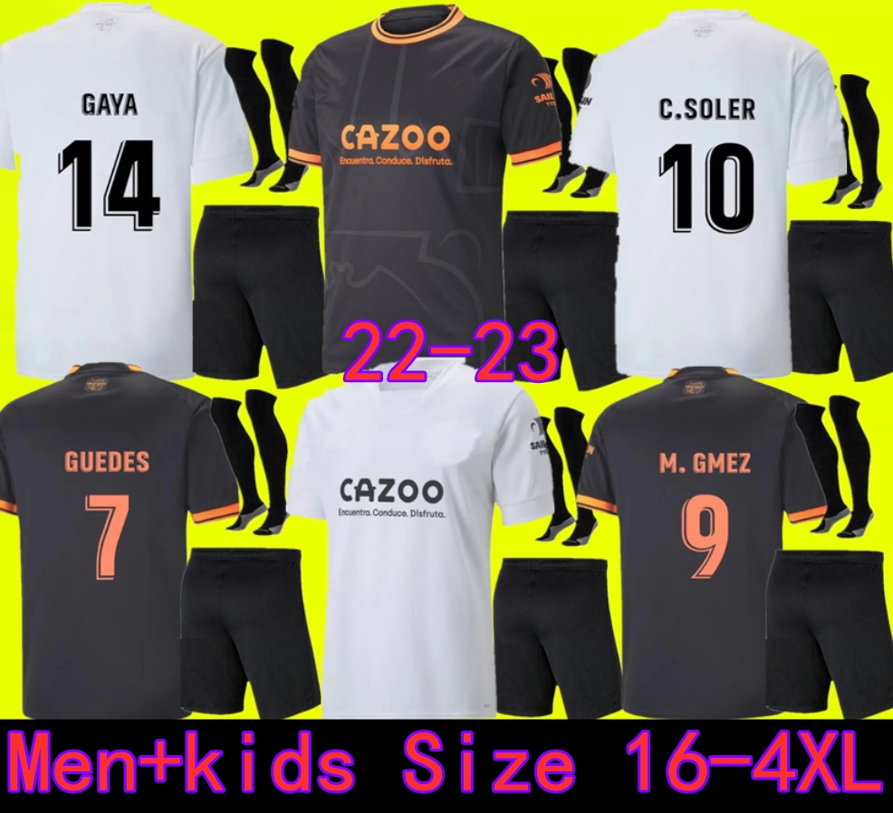 

22 23 valencia soccer jerseys GUEDES GAMEIRO Florenzi camisetas de futbol RODRIGO Gaya M.Gomez JERSEY men kids kit football shirts 2022 2023, Home kit